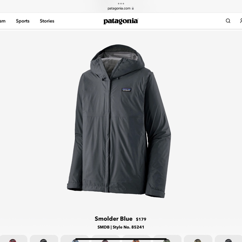 Patagonia - Mens Torrentshell Rain Jacket - Medium Navy Blue